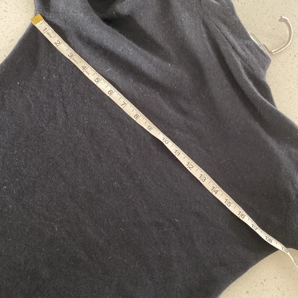 Vintage scarf sweater lambswool angora rabbit hair button shoulder tie neck - Picture 5 of 7